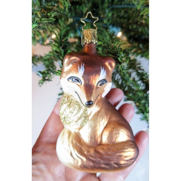 Fox Retired Old World Christmas Inge Glas Ornament - Picture 1 of 3